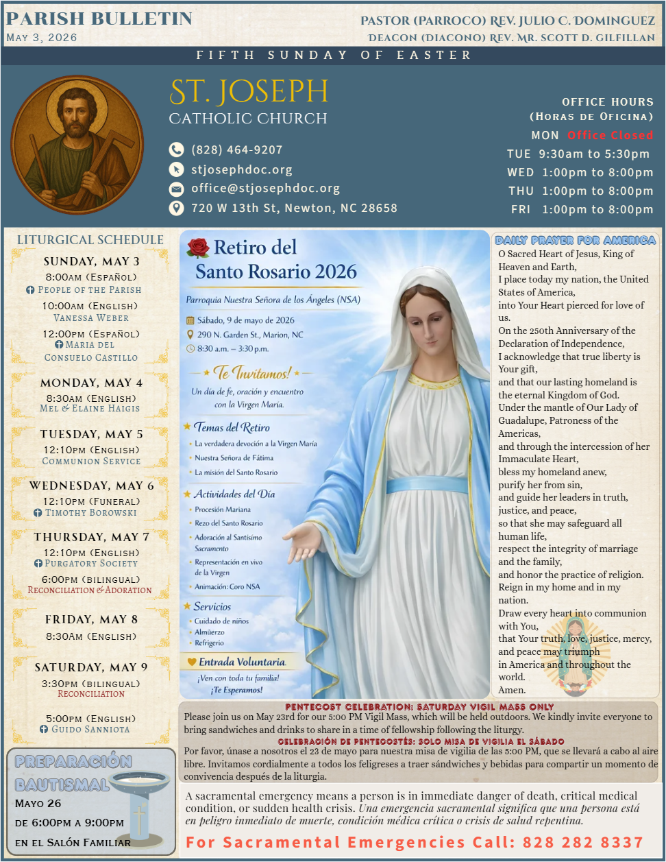 April 26 Boletín