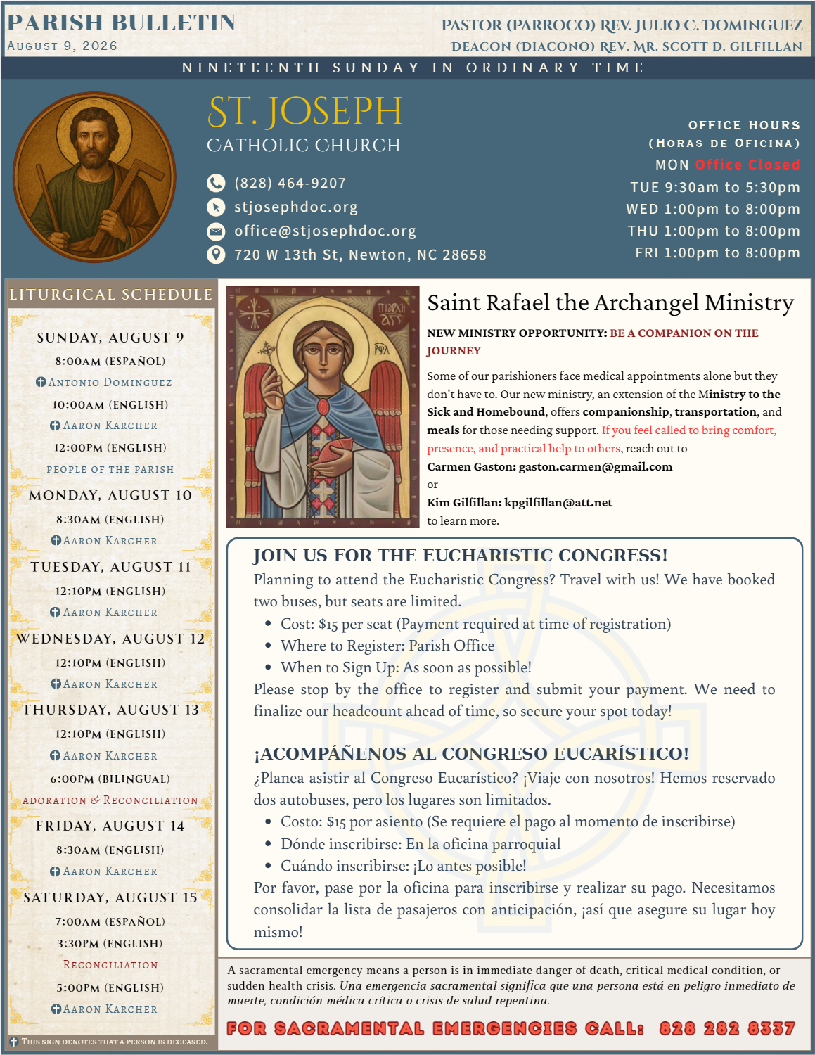 August 9 Bulletin