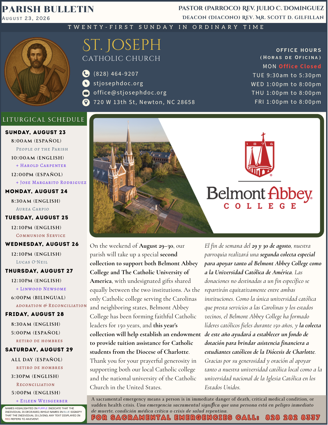 August 23 Bulletin