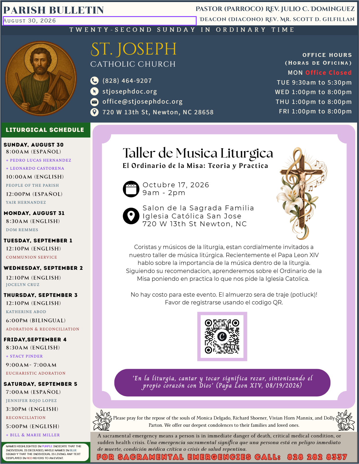 Aug 30 Bulletin
