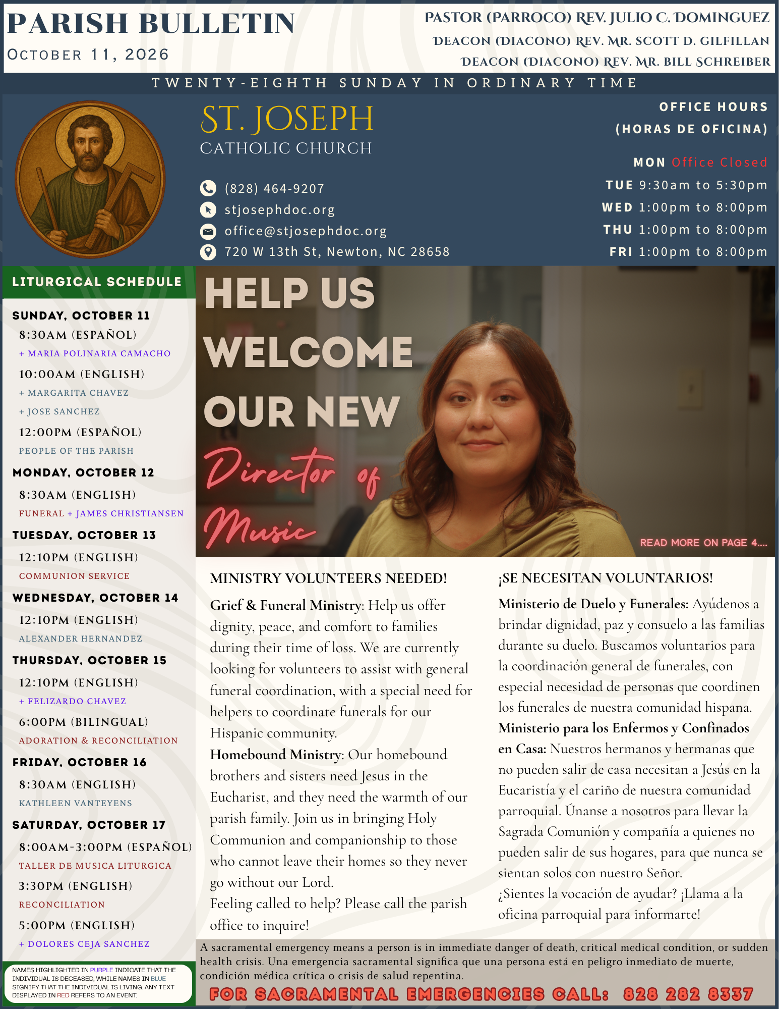 October 11 Bulletin