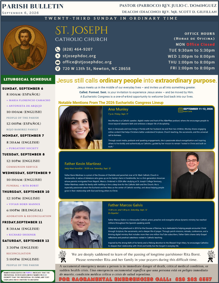 September 6 Bulletin