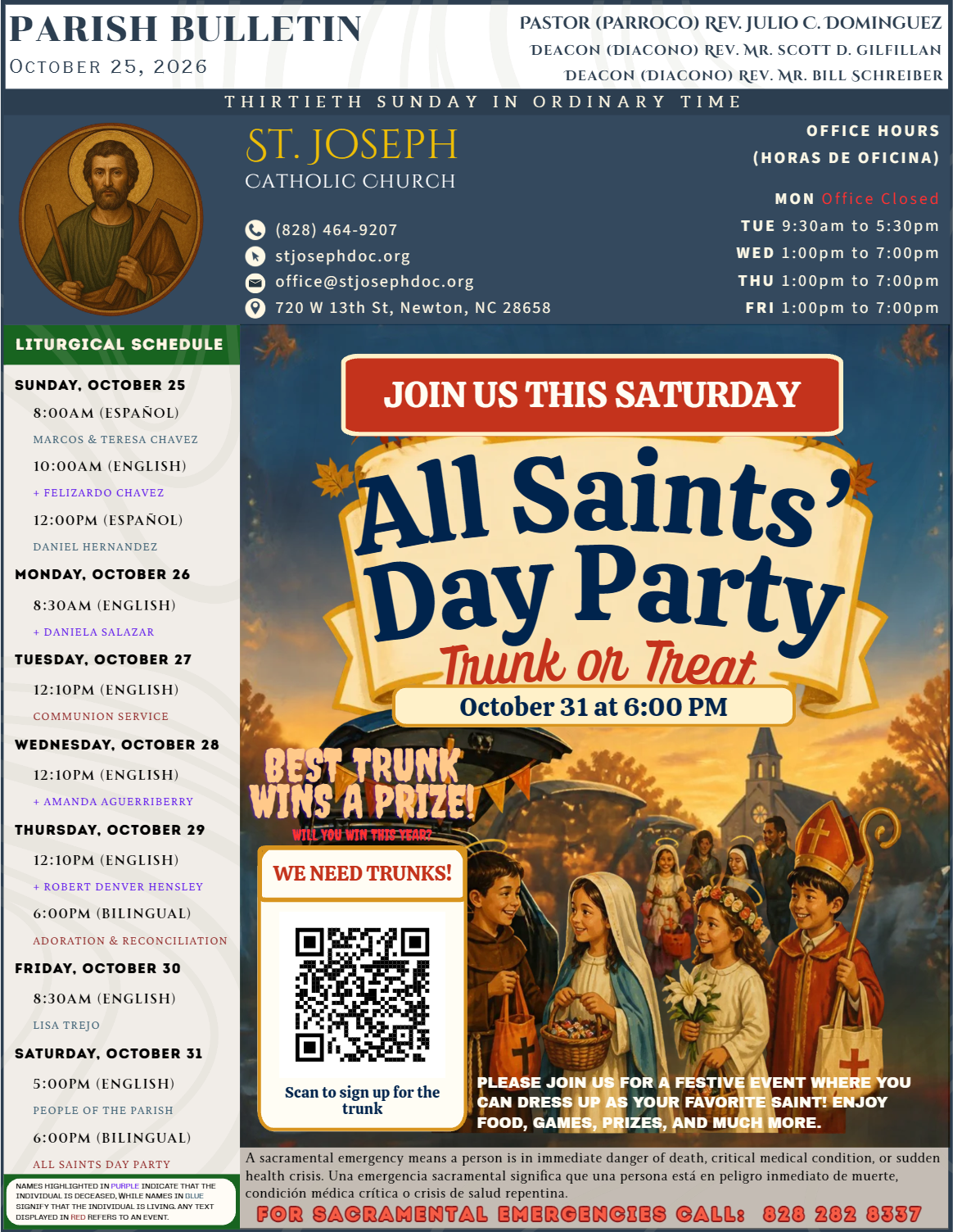 October 25 Our Bulletin